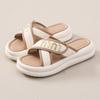 EVA Thick-soled Cool Slippers Women's Summer Fashion Outer Wear Stepping On Shit Feeling One-word Sandals