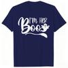 Im His Witch Im Her Boo Matching Couple T Shirts Halloween Ghost Witch Hat Broom Graphic Tees Party Outfit For Unisex Unisex
