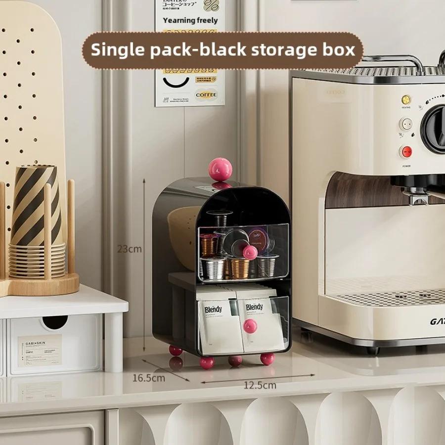

1 Piece Desktop Coffee Organizer, Corner Tea Bag Organizer, Semi-circular Design for Living Room, Kitchen, Bedroom