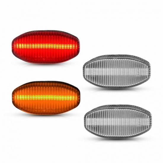 4PCS LED Front Rear Side Marker Lights For 2010-2014 Ford F-150 Raptor Clear Len