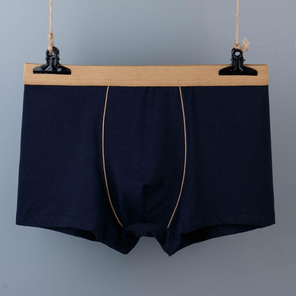 Men's Cotton Underwear Loose and Breathable Four Cornered Pants Plus Size Medium High Waist Pure Cotton