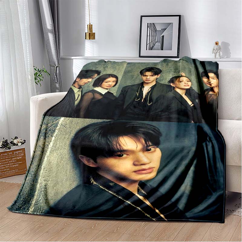 Sweet Home Kdrama Character Print Soft Flannel Throw Blanket Warm Cozy Sofa Bed Decorative Blanket For Home Use