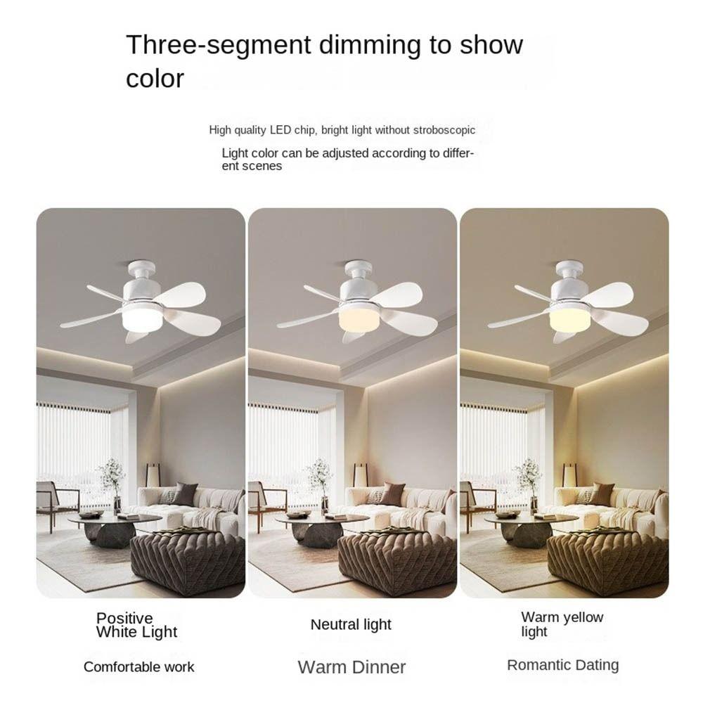 Dimmable Ceiling Fan Light with Lights Ceiling Lamp E27 Socket Ceiling Fan for Dining Room