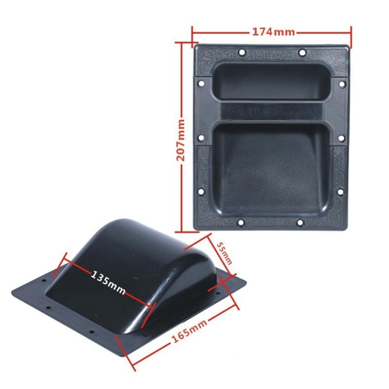 Recessed Speakers Box Cabinet Handles, Enhances ABS Pulls for Portable Sound Systems and Accessories