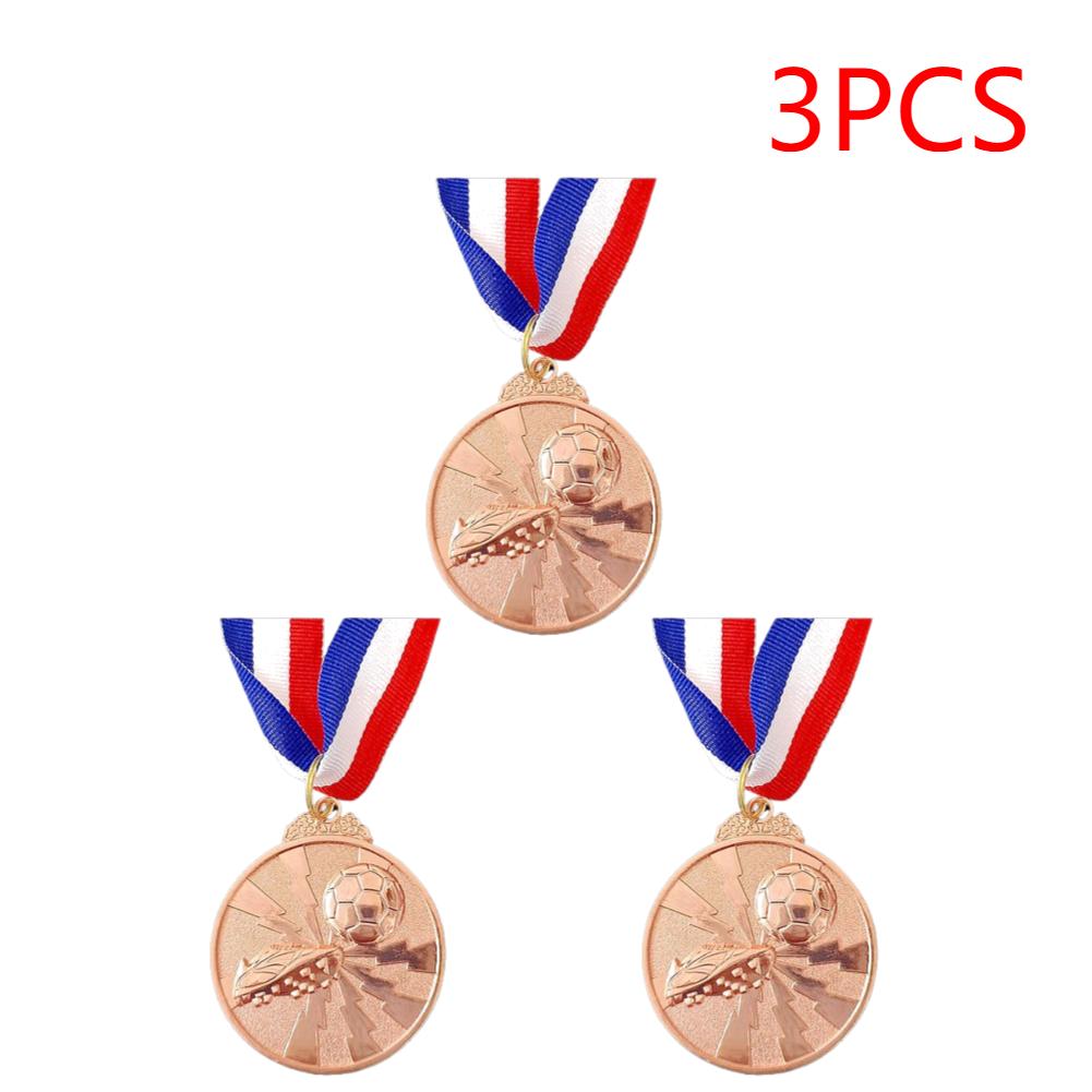 1-3pcs Zinc Alloy Round Winner Medals 2" Gold Silver Bronze Award Medal with Neck Ribbon 1st 2nd 3rd Prizes Winner Prize Present