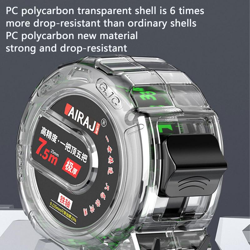 5/7/10M Metric Tape Measure Precision And Durable Retractable Metric Ruler Double Sided Woodworking Steel Measuring Tape