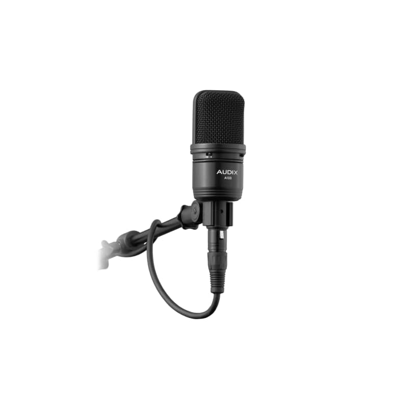 AUDIX A133 Large Diaphragm Condenser Microphone for Instrument Recording, Guitar Amplifiers, Drum Overheads, and Video Streaming in Studios, with