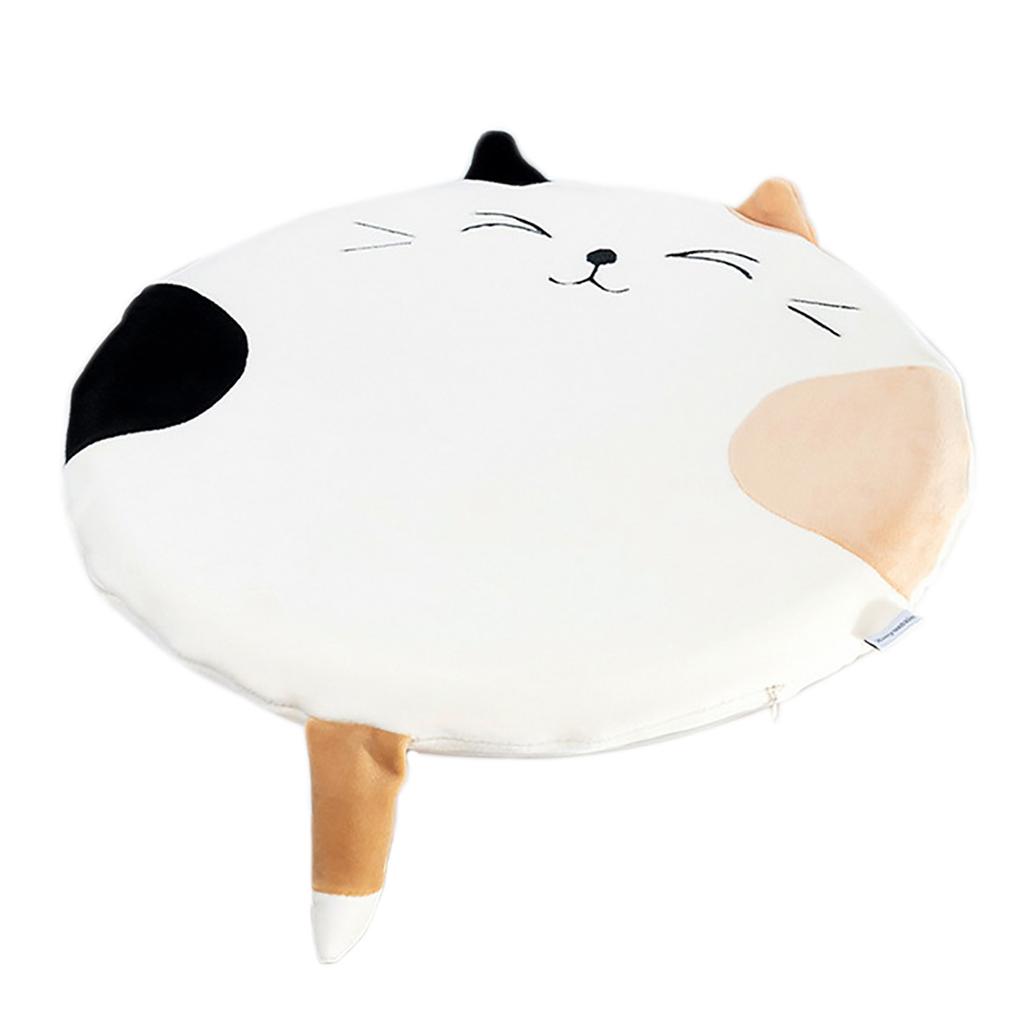 Memory Cotton Cushion Round Cute Dinosaur Shaped Soft Removable Cover Cushion Green 40 X 40 X 4.5cm
