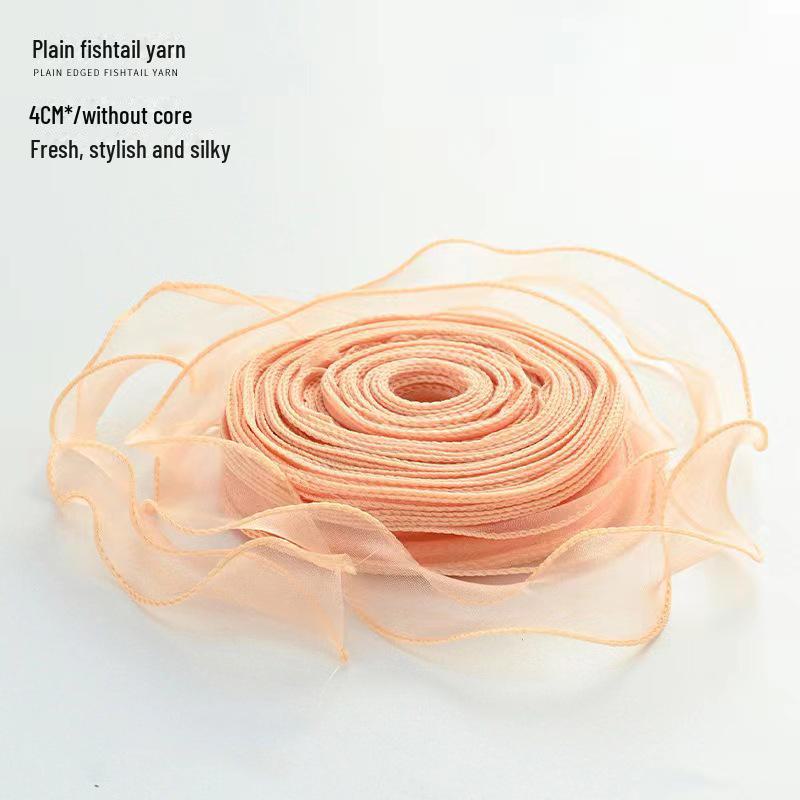 Panglică din organza coadă de pește pentru decorarea cutiei de tort DIY