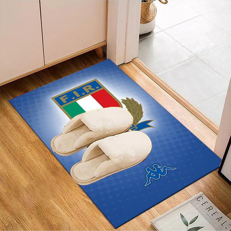 Englang Rugby Rose Emblem Rug Office Floor Mat - Machine Washable for Bedroom, bedroom, livingroom, Room Decor Fan Gifts Christmas