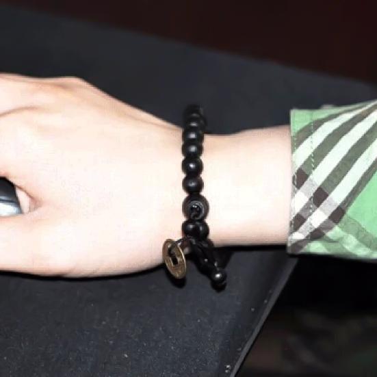 Bilezik Ahşap Boncuk Vintage Takı Bakır Sikke Kolye Bileklik Unisex için