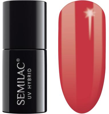 Hybrid Nail Polish Red Pink 103 Semilac Elegant Raspberry 7ml