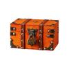 Cultural Leather Jewelry Case With Security Mechanism For Home Decoration And Storage Elegant Treasures Chest