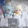 3D Mechanical Keyboards Creative Cartoon Cats Head Gamer Keyboards Keycaps for Office Decompression