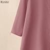 ZANZEA Lässiges zweiteiliges Anzug-Set für Damen mit langärmeliger Bluse und Hose