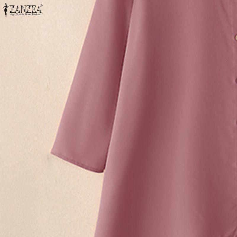 ZANZEA Lässiges zweiteiliges Anzug-Set für Damen mit langärmeliger Bluse und Hose