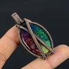Rainbow Solar Quartz 999 Copper Wire Wrapped Pendant, Handmade Gemstone Pendant Jewelry, Gifts For Wife Brand New Pendant