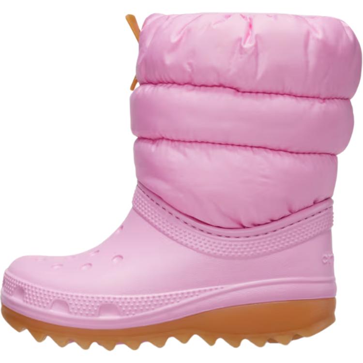 

Crocs Neo Puff Удобные Универсальные Нескользящие Прочные Ботинки Детские ботинки Розовый 207684-6XQ 33-34