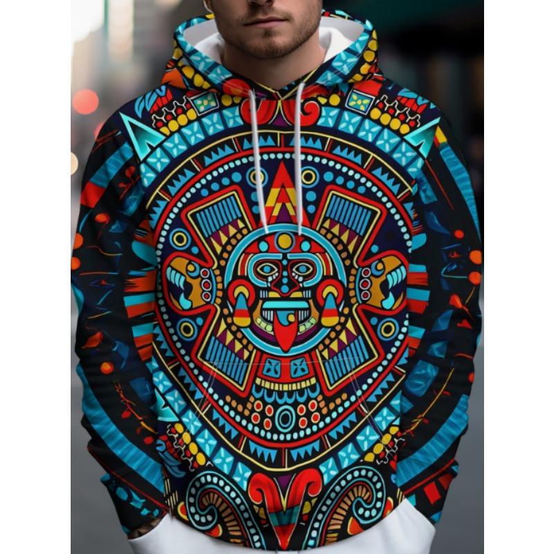 2026 Herbst Winter Herren Tier Tiger 3D Drucke Kapuzenpullover Sweatshirt Langarm Rundhals Streetwear Kordelzug Oberteile