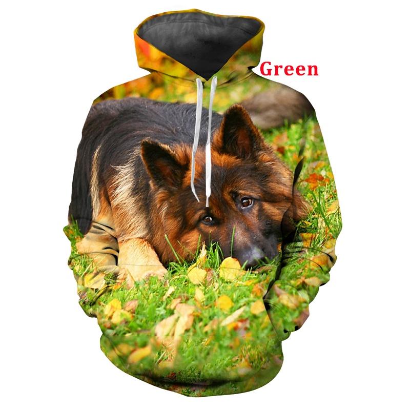 Funny Animal Dog 3D Printed Hoodie Black German Shepherd Hoodies Sweatshirts Tops