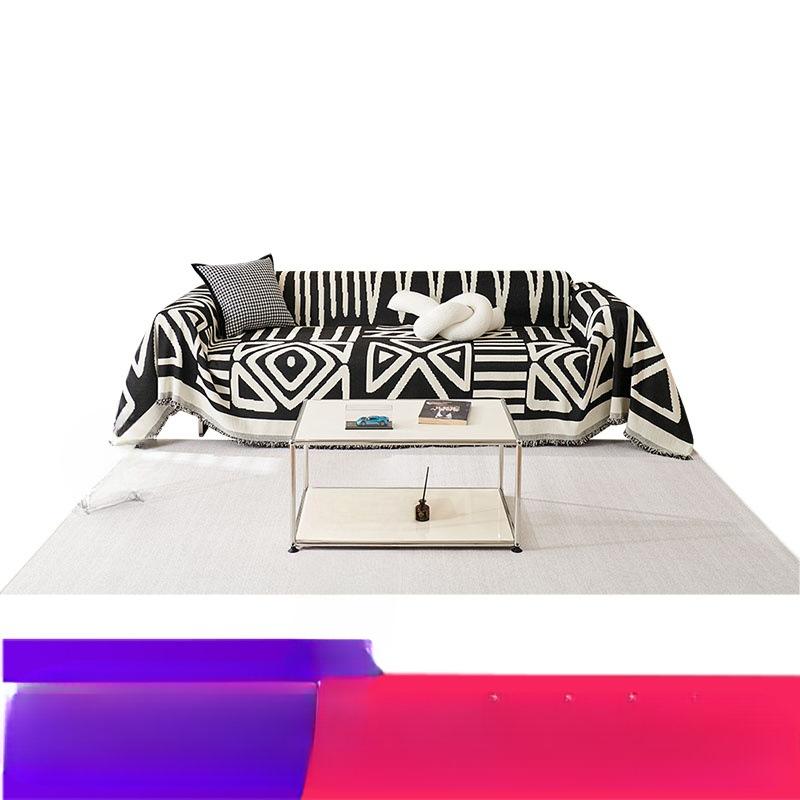 

Wide Bohemian Chenille Sofa Towel Full Cover Cloth Bed Tail Blanket Pet Bed Cover Towel 180*130