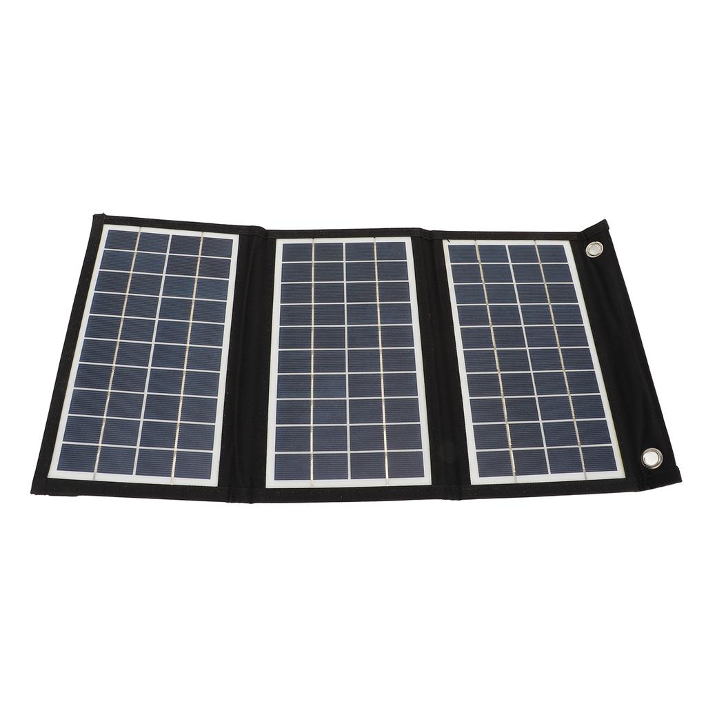 15W 5V Foldable Solar Panel Dual USB High Efficiency Polycrystalline Silicon Solar Charger for