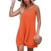 Womens Twisted Mini Dress Sleeveless Swimsuit Coverup Bathing Suit Beach Vacation Clothes 2025