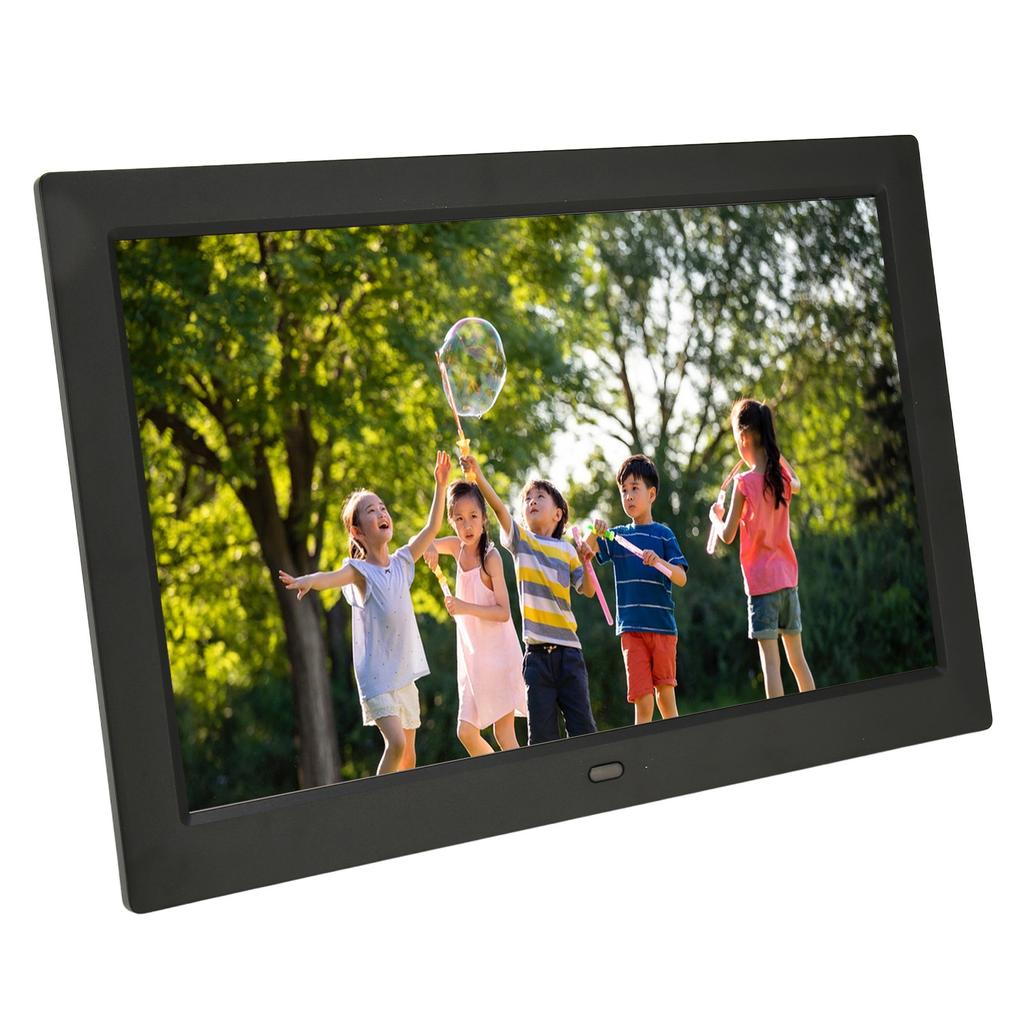 Digital Photo Frame 10.1in HD IPS Screen 1080P Video Music Calender Auto On Off Timer Electronic