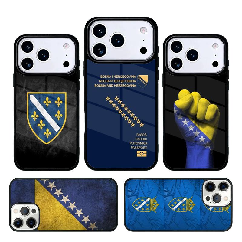 Bosnia Flag Phone Case Cover for IPhone 11 12 13 14 15 16e 17 Pro Max Coque for IPhone 17 Air