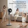 Household Floor Fan Three-speed Wind Silent Electric Fan Floor High Wind Air Circulation Fan Dual-purpose Fan With Universal Head
