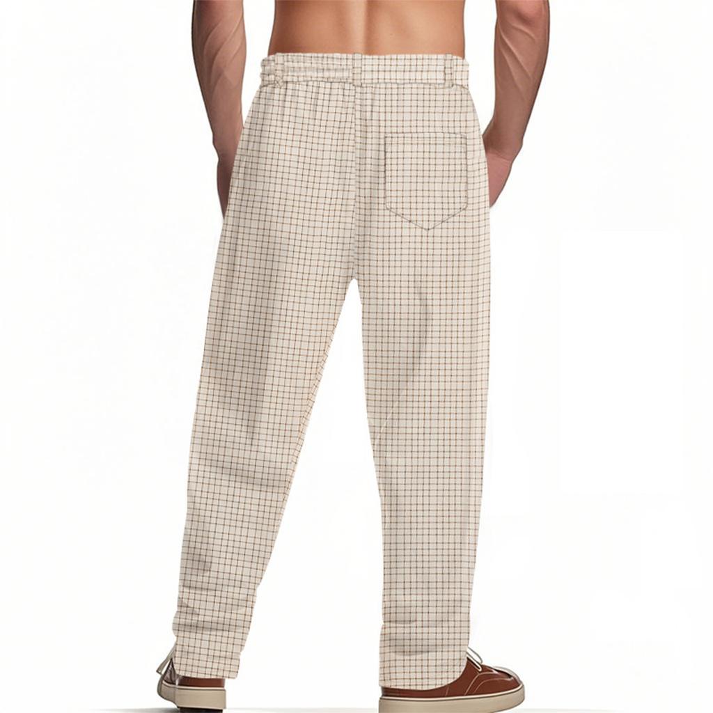 Men'S Pants Beach Pants Solid Color Comfortable Breathable Casual Daily Vacation Pants