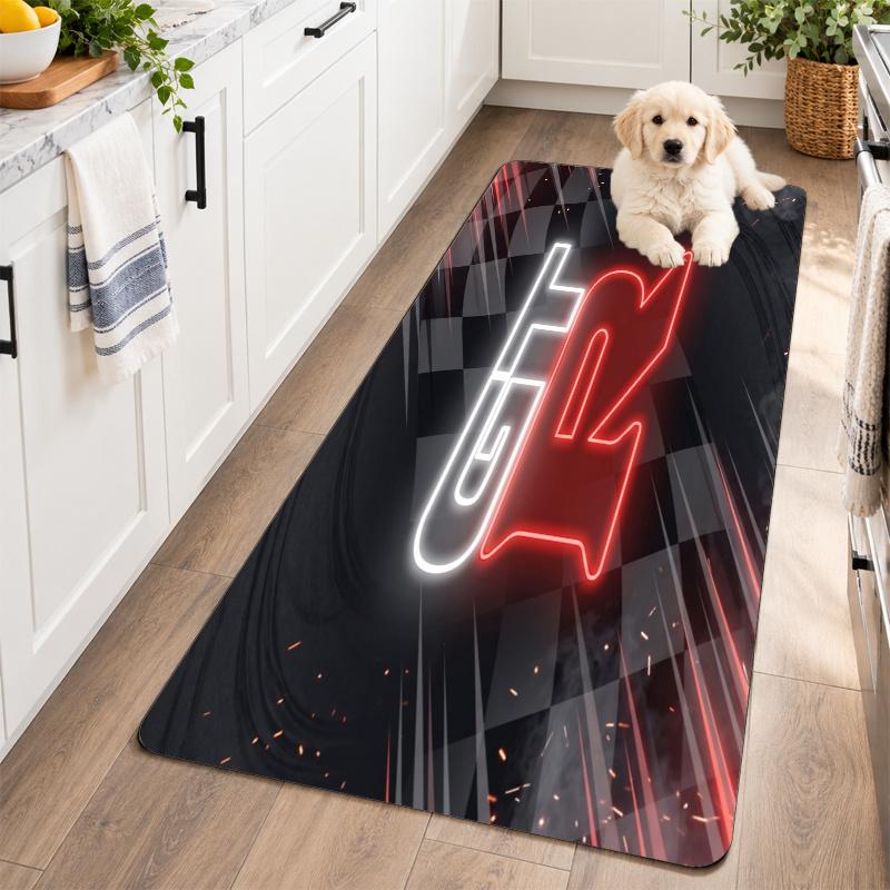 Flannel Kitchen Mat Nissan GT-R Soft Area Rug Non Slip Floor Carpet Home Decoration