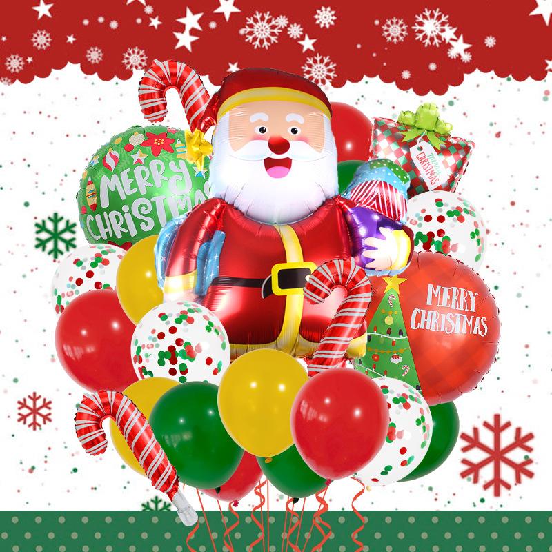 Christmas Balloons Santa Claus Snowman Happy New Year Christmas Party Decorations Globo Kids Gifts Toys Xmas Birthday Party Decorations