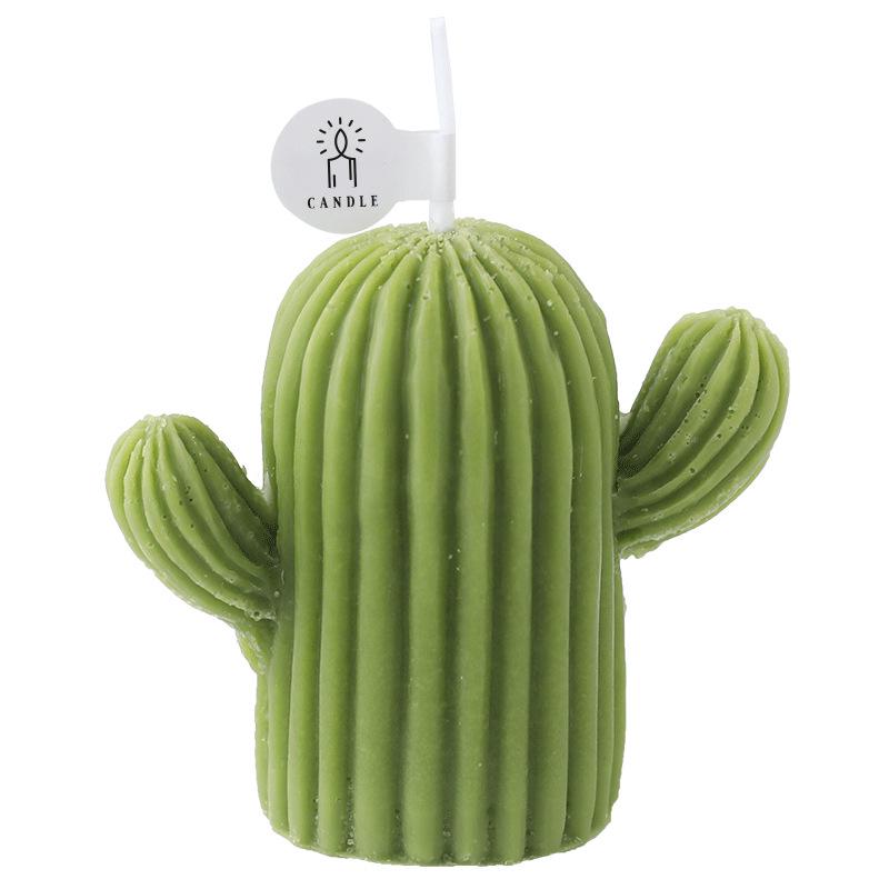 Cactus Shaped Handmade Soy Wax Aromatherapy Candles - Scented Gift Favors