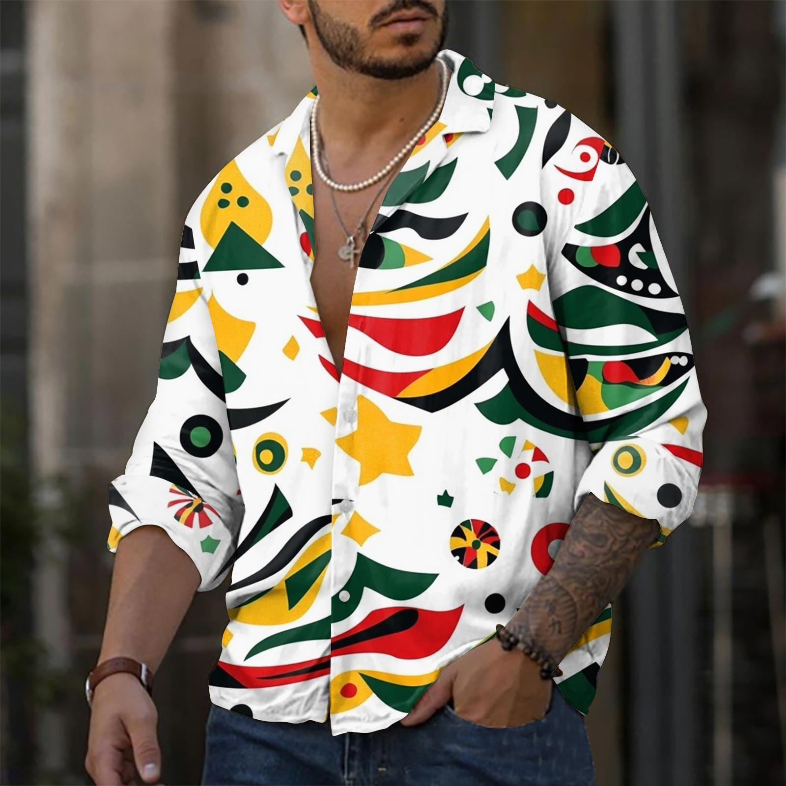 

Мужская повседневная свободная рубашка с длинными рукавами, модная рубашка с лацканами, топ XL белый