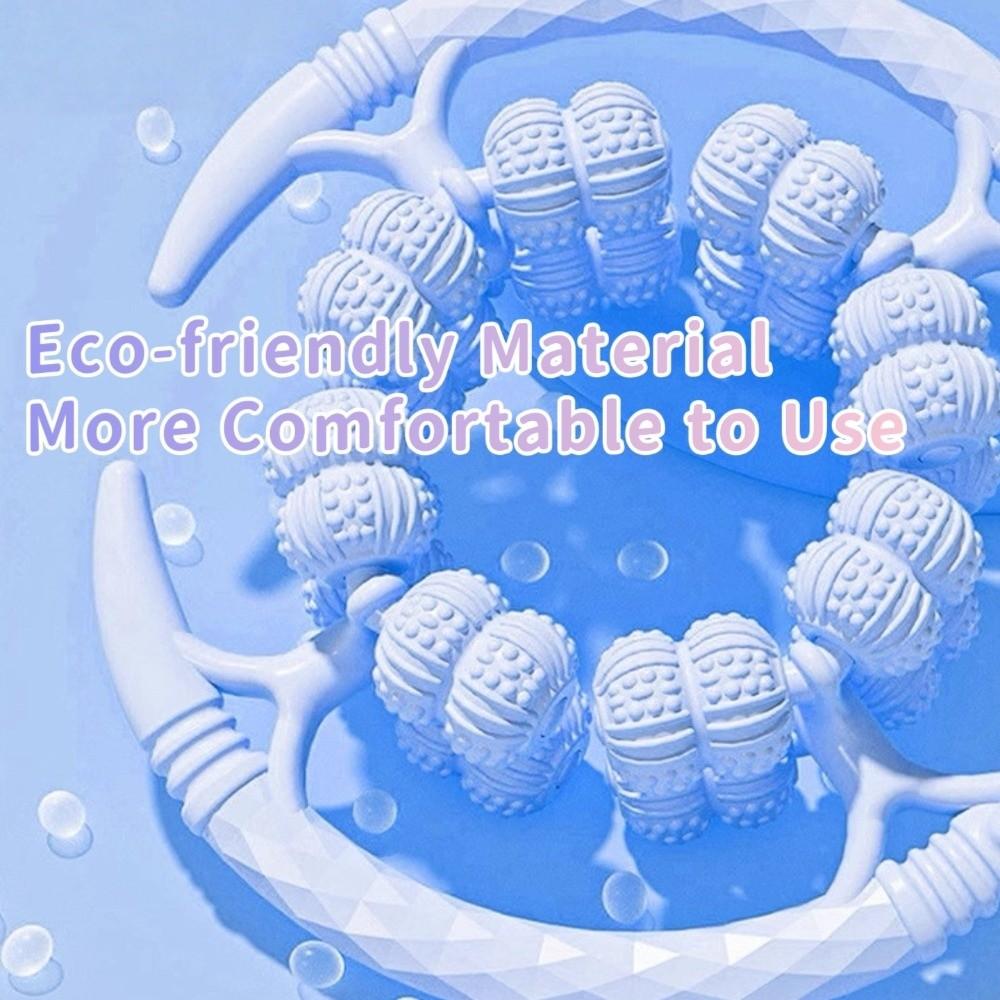 360-degree Rotation Cellulite Massager 32 Wheels Muscle Massager Roller Yoga Fitness