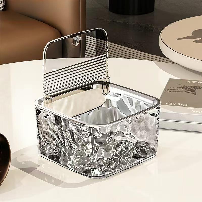 Большой Прочный Пластиковый Ящик для Хранения для Девочек с Прозрачной Откидной Крышкой и Декоративными Элементами для Организации Аксессуаров для Волос и Ювелирных Изделий with lid серый 790₽