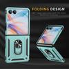 For Samsung Galaxy Z Flip7 5G Case TPU + PC Phone Cover with Ring Kickstand Drop Protection