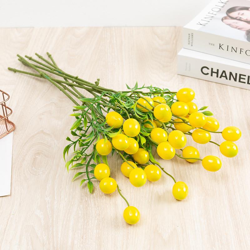 Red Orange Fruit Lemon Apple Plastic Fruit Flower Arrangement Gift Decoration