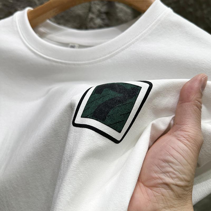 New Summer Cotton Thin Printed Short-sleeved T-shirt for Men