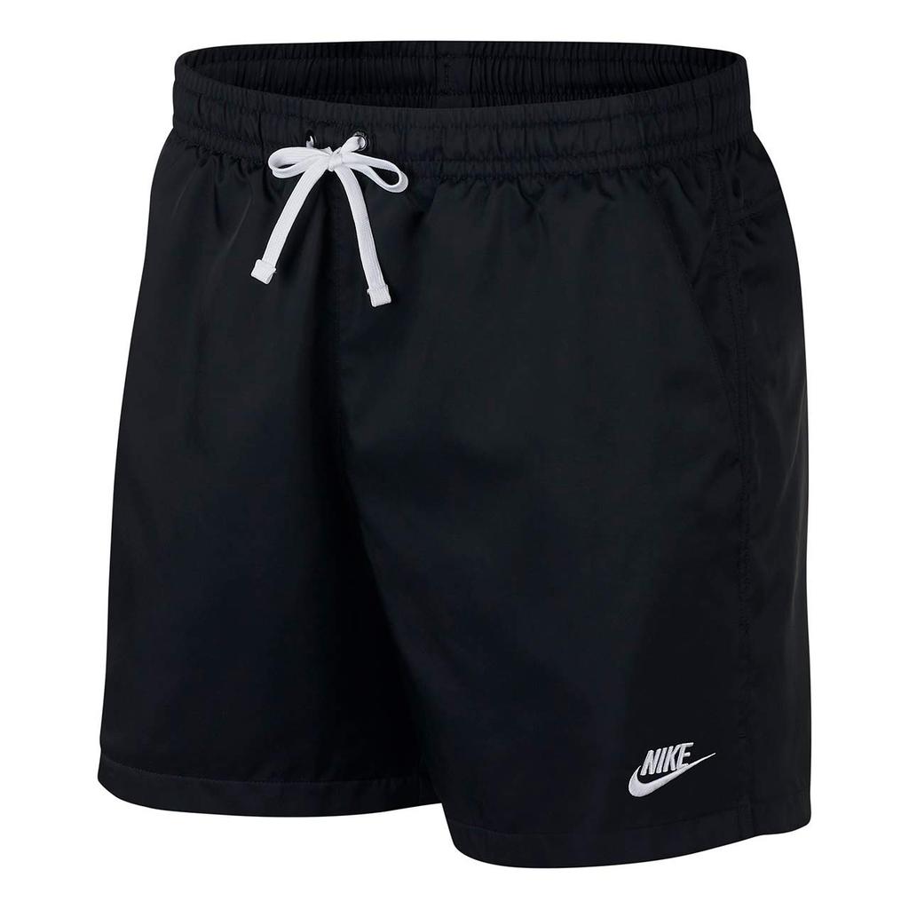 Nike Woven Flow Sizes XL Shorts, AR2383-010, Drawcord, Black/White, Gym, Training, Fitness, Casual, Authentic, Men's, (O, LL, 2L)