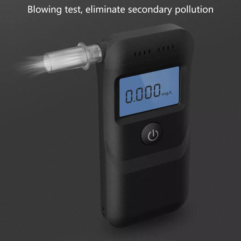 Professional Alcohol Tester with Digital Blue LCDDisplay High Precisions Alcohol Meter Accurate Promille Meter for Home
