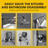 Multifunctional Faucet Wrench Set with Special Accessory Box Hand Tool Hexagon Wrenches Suitable for Restaurant Bathroom Repair