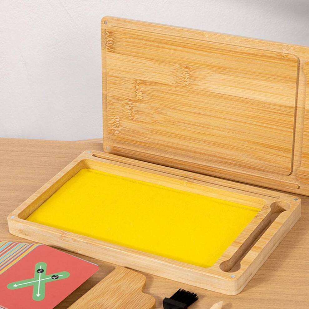 Sand Tray, Sand Writing Tray  Classroom Alphabet Writing Sand Trays, Sensory Practice, Educational Toy for Fine Motor Skills Development