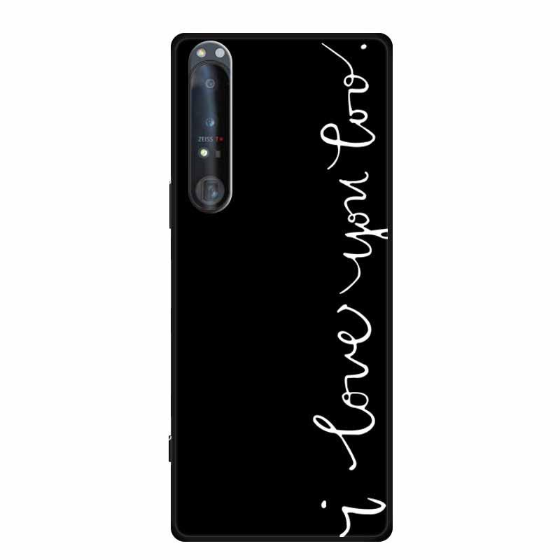 Simple Color Painted TPU Soft Shell Phone Case with Hollow Design for Sony 1 IV