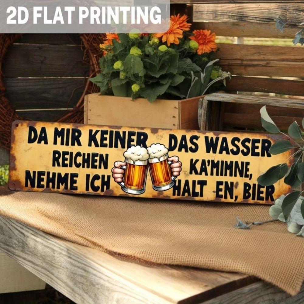 Retro Metal Wall Art for Home Office Beer Bar Decor