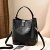 Handbag with Adjustable Strap, Magnetic Closure, Suitable for Banquets Multiple Occasions, Women's Fashion Pattern Bucket Bag