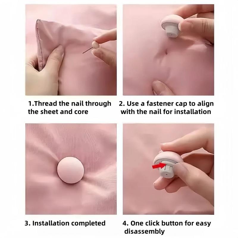 5-30PCS BedSheet Quilt Clip One Button Unlock Duvet Cover Fastener Clip Anti Slip Blanket Buckles Quilt Holder Fixator Grippers