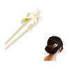 Tortoiseshell Pearl Flower Star Butterfly Hair Comb U-Shaped Hairpin for Updos, Kimono, Yukata, Japanese Traditional Wear, Bridal Occasions
