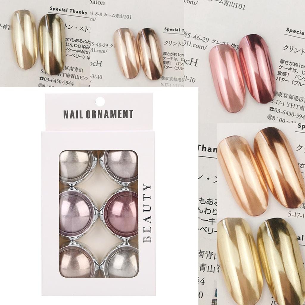 Nail Mirror Powder Glitter Pigment Nail Art Powder Colorful DIY Manicure Decorations